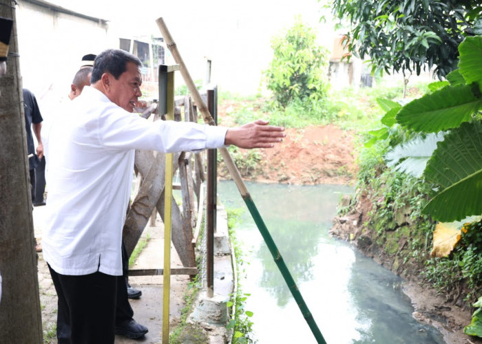 Bupati Maesyal Tinjau Progres Penanganan Banjir Villa Permata Balaraja, Solusi Jangka Panjang