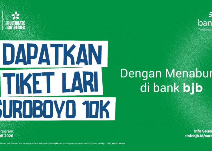 Cukup Menabung, Nasabah bank bjb Bisa Ikut Suroboyo 10K 2026