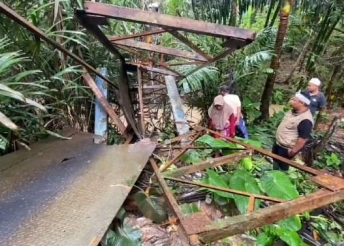Jembatan Putus, Lima Pelajar Jatuh ke Sungai