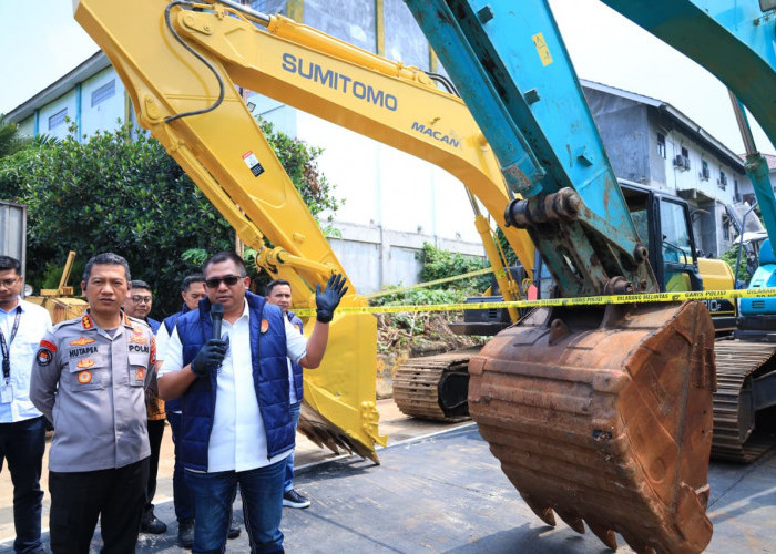Polda Banten Tutup Enam Tambang Ilegal