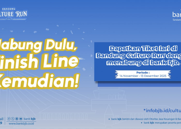 Nabung Dulu di Bank bjb, Finish Line Kemudian di Bandung Culture Run