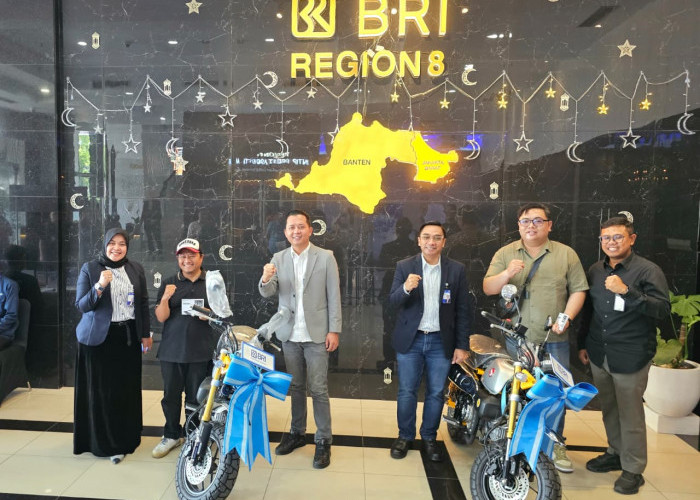 BRI Region 8 Jakarta 3 Serahkan Hadiah Program Lucky Ride 1.0, Dua Motor Honda Monkey Dibawa Pulang Nasabah Be