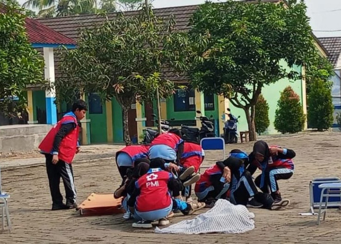 PMR SMPN 5 Solear Latihan Mitigasi Bencana
