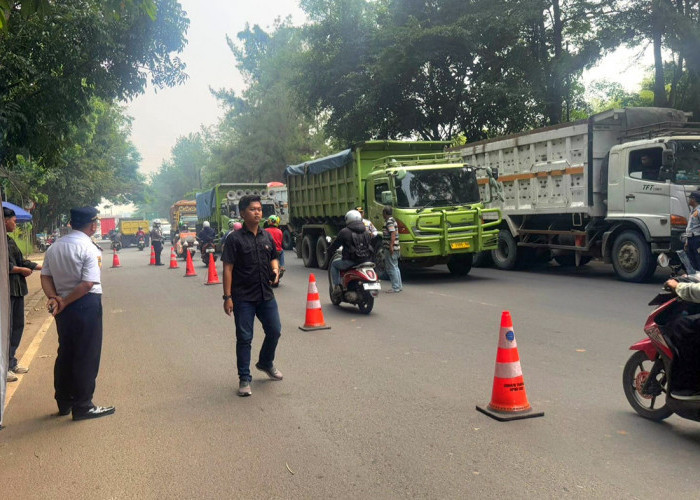 Sebanyak 26 Truk Melanggar Ditilang Dishub 