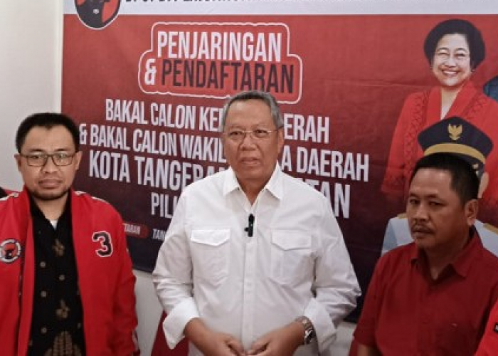 Benyamin Daftar Sebagai Bakal Calon Wali Kota Tangerang Selatan ke PDI Perjuangan