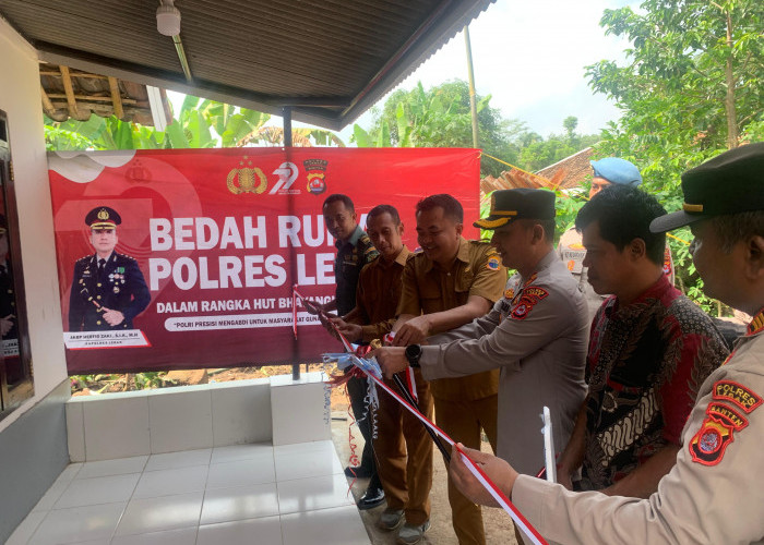 HUT Bhayangkara, Polres Lebak Resmikan Bedah Rumah Warga Tidak Mampu