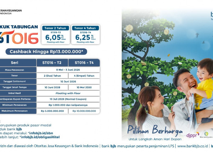 bank bjb Tawarkan ST016, Investasi Syariah dengan Imbal Hasil Menarik