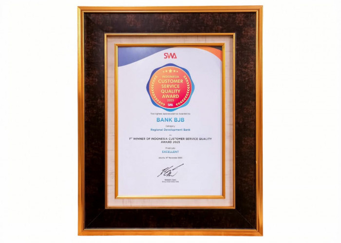 bank bjb Raih Predikat “Excellent” di ICSQ Award 2025,  Bukti Nyata Komitmen Pelayanan Nasabah
