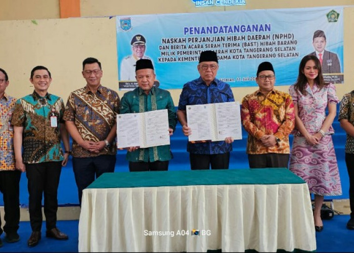 Kemenag Dapat Hibah 5 Aset dari Pemkot Tangsel