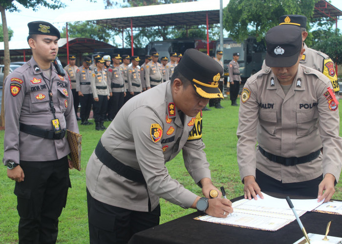 Kapolres Serang Pimpin Sertijab, Wakapolres dan Kabaglog Serang Diganti