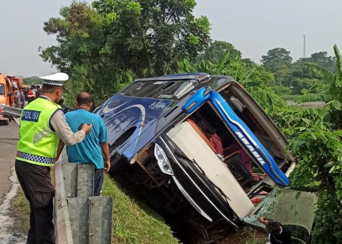 Begini Kata Polisi Penyebab Kecelakaan Bus Pengangkut Perangkat Desa