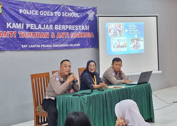 Sat Lantas Polres Tangsel Ajak Pelajar Tertib Berlalu Lintas