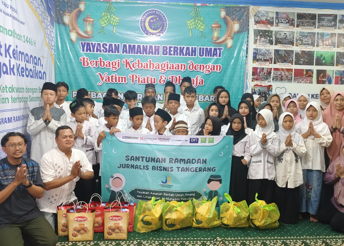 Jurnalis Bisnis Tangerang Berbagi Berkah di Bulan Ramadan 