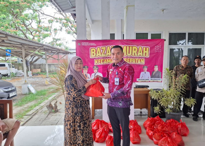 Kecamatan Sepatan Gelar Bazar Murah, 2.950 Paket Sembako Tersalurkan Ke Masyarakat