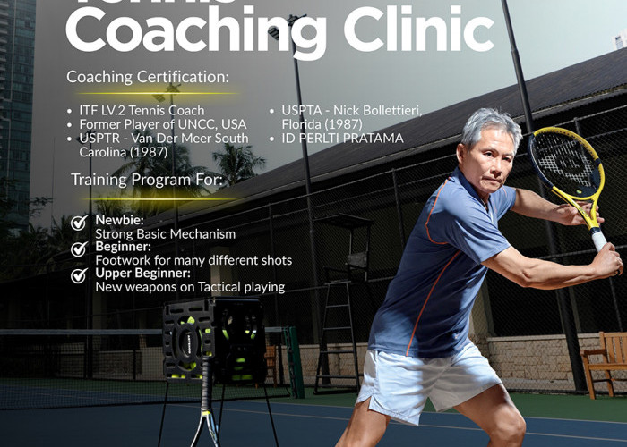 ARYADUTA Country Club Hadirkan Tennis Coaching Clinic Bersama Coach Wibowo Hadishubroto