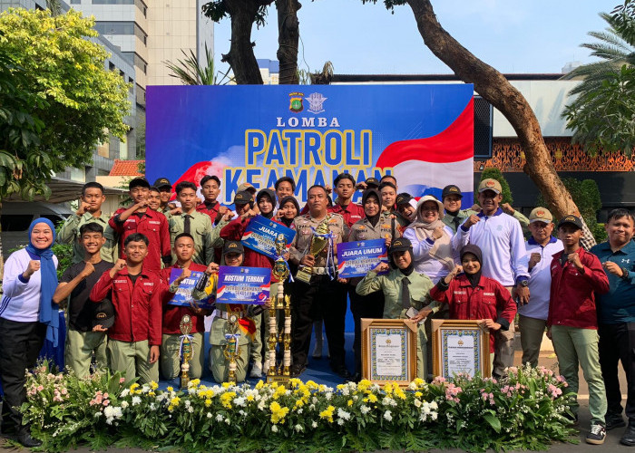 Polres Tangsel Raih Juara Umum Lomba Baris Berbaris Tingkat Polda