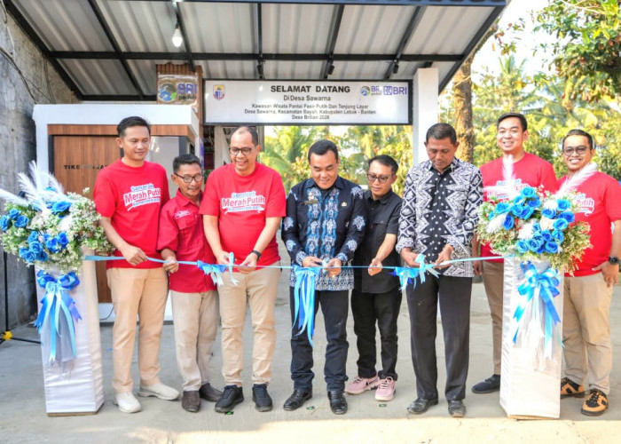 Dukung Pariwisata Lebak, BRI Region 8 Jakarta 3 Resmikan Bantuan Fasilitas desa Brilian Sawarna