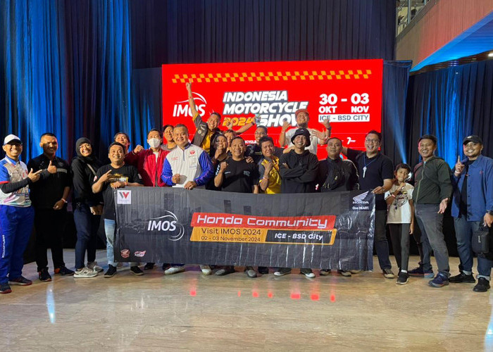 Puluhan Bikers Rolling City ke IMOS 2024, Intip Megahnya Booth Honda Sambil Workshop Safety Riding