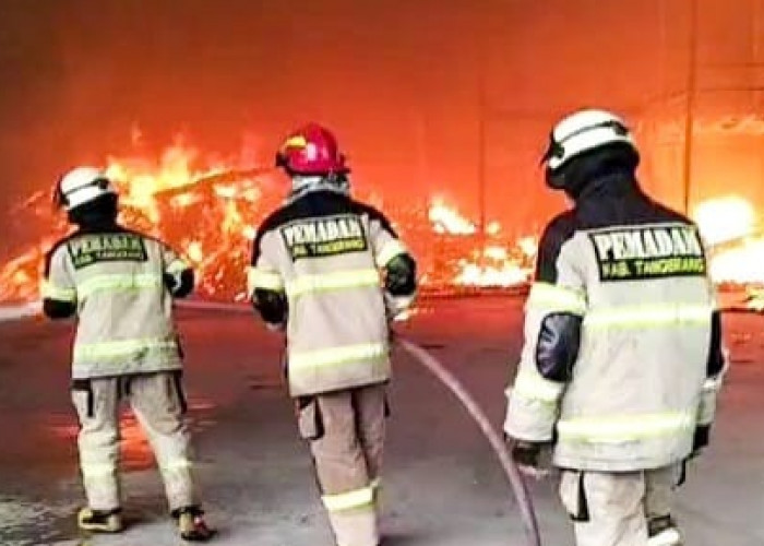 Area Pergudangan Ludes Dilalap Api, Kerugian Kebakaran Gudang di Sepatan Capai Rp10 Miliar