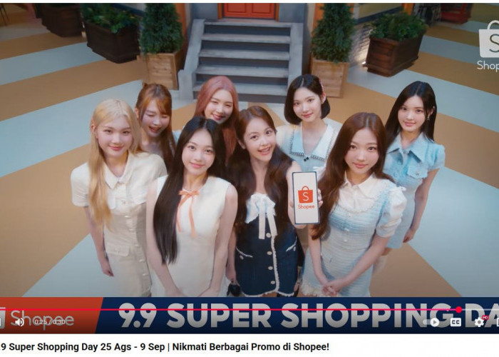 Keren! Shopee Gandeng Hearts2Hearts jadi Bintang Iklan Kampanye 9.9 Super Shopping Day 