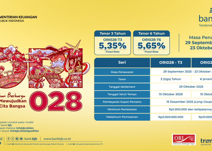 bank bjb Permudah Akses Investasi Masyarakat dengan ORI028