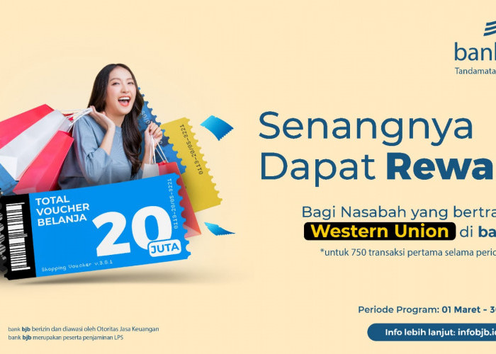 Ayo Transaksi Remittance di bank bjb, Bisa Bawa Pulang Voucher Belanja