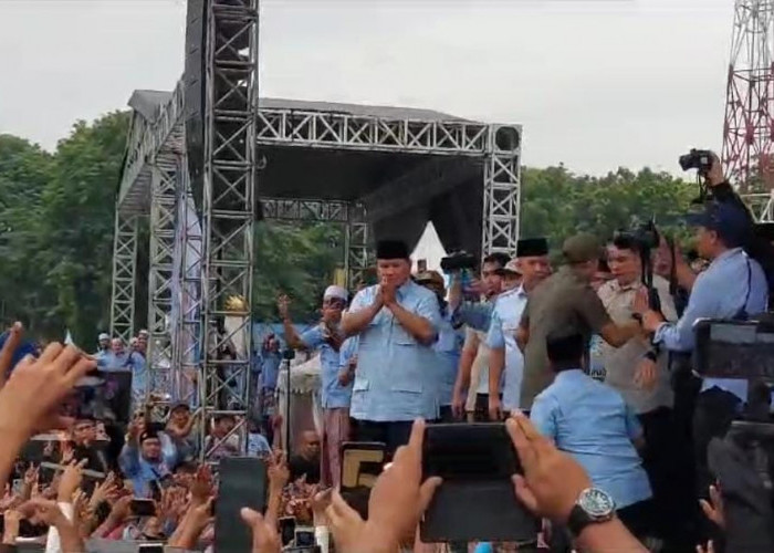 Dihadapan Habib Lutfhi dan Ratusan Masa, Prabowo Doakan Airin Jadi Gubernur Banten