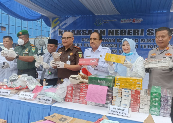 Didominasi Kasus Narkotika, Kejari Musnahkan Ribuan Barang Bukti