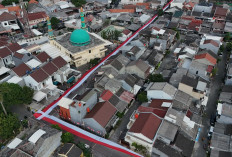 Lorong Merah Putih 387 Meter di Cipondoh, Simbol Rajutan Cinta Warga Menyambut Kemerdekaan