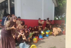 Siswa SDN Legok II Rawat Tanaman Sekolah