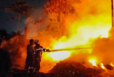 Lapak Limbah di Pasar Kemis Hangus Terbakar