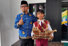 Miniatur Perahu Karya Zulfan Wakili Banten ke Nasional