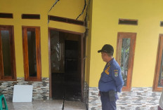 Pergeseran Tanah Lima Rumah Terancam Ambruk