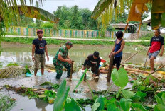 Tanggul Kali Gandaria Jebol. Pemdes bersama Babinsa Koramil 08/Kronjo Lakukan Penanganan Darurat
