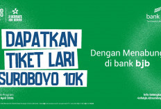 Cukup Menabung, Nasabah bank bjb Bisa Ikut Suroboyo 10K 2026