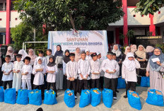 SDN Larangan 11 Santuni Anak Yatim dan Duafa­
