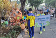 SDN Tangerang 14 Gelar Aksi Bersih-Bersih Sampah di CFD Kecamatan, Siswa Diajarkan Pedui Lingkungan Sejak Dini