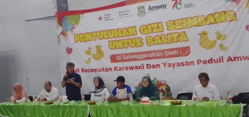 Cegah Stunting, PMI Kota Tangerang Bersama Amway Beri Penyuluhan Gizi Seimbang Pada Balita dan Ibu Hamil