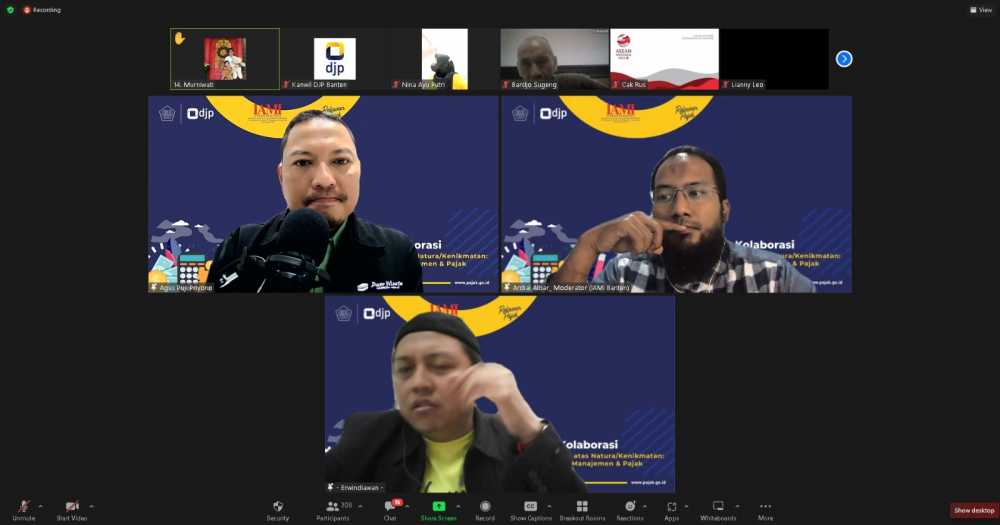 Kanwil DJP Banten Gandeng IAMI Gelar Webinar Kebijakan Pajak