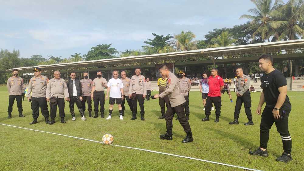 Sambut HUT Bhayangkara ke-76 Polres Tangsel Gelar Turnamen Mini Soccer