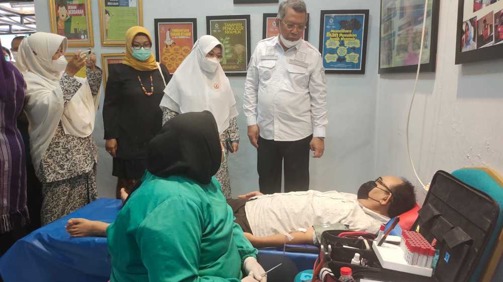 Kader Jumantik Kecamatan Pamulang Gelar Donor Darah