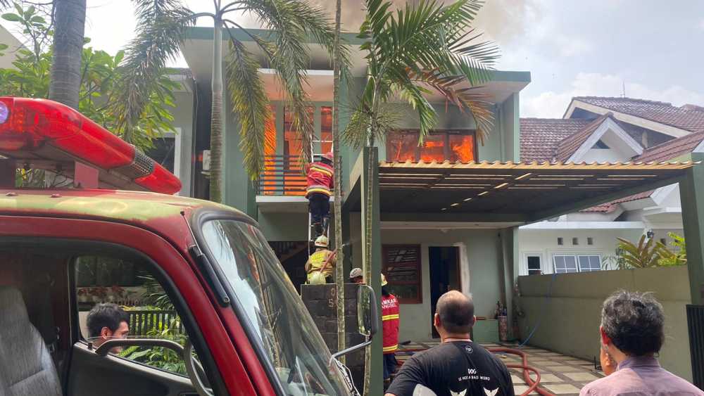 Water Heater Korslet, Satu Rumah Ludes Terbakar