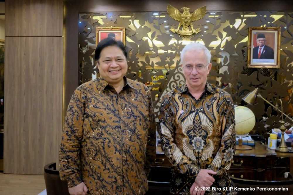 Direktur Global Fund Bertemu Menko Airlangga, Sampaikan Apresiasi Presidensi G20