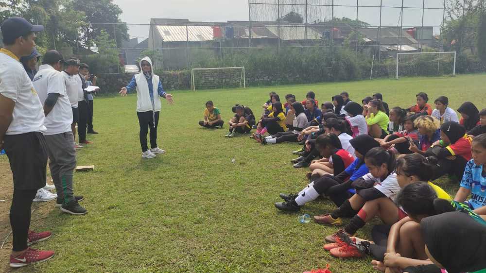 60 Orang Atlet Kota Tangsel Ikuti Seleksi Sepak Bola Putri Porprov Banten