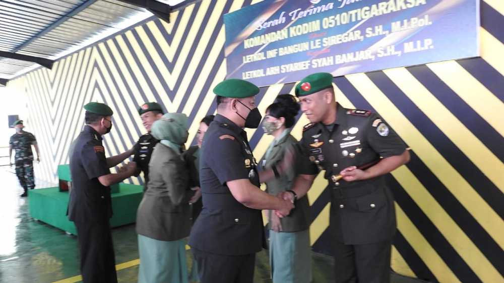 Letkol Arh Syarief SB Resmi Jabat Dandim 0510 Tigaraksa