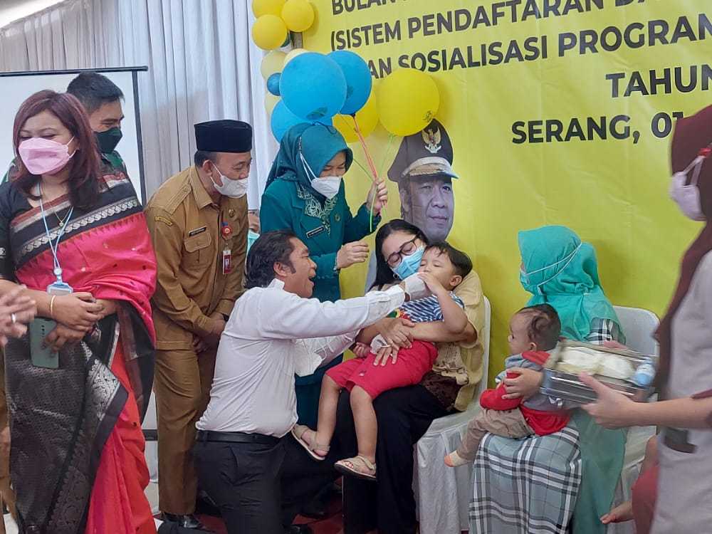 Launching Imunisasi Anak, Provinsi Banten Targetkan Bebas Campak Rubela di 2023