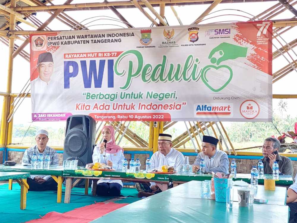 Ini Cara PWI Kabupaten Tangerang Sambut Hari Kemerdekaan RI, Gelar Baksos dan Santunan ‘Berbagi Untuk Ne