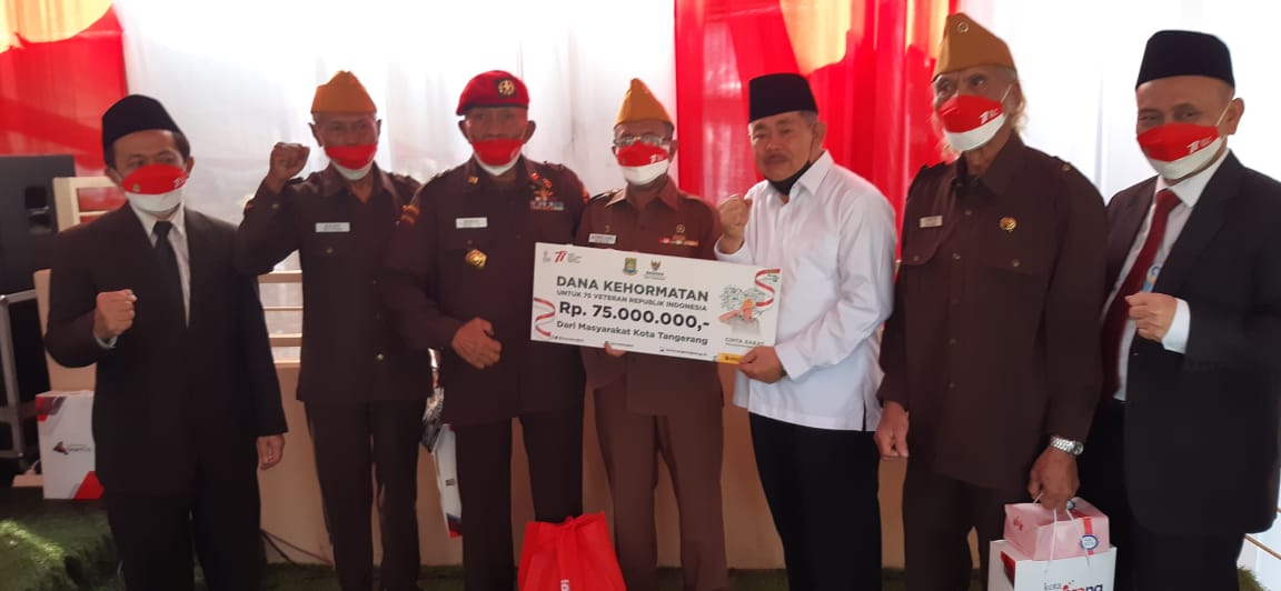 Sumringah, Veteran di Kota Tangerang Dapat Dana Kehormatan