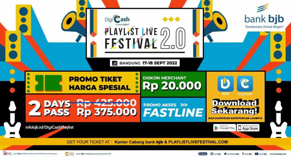 Nonton Konser Musik Digicash PlayList Live Festival 2.0 Semakin Seru, Banyak Promo Pakai DIGI dan DigiCash