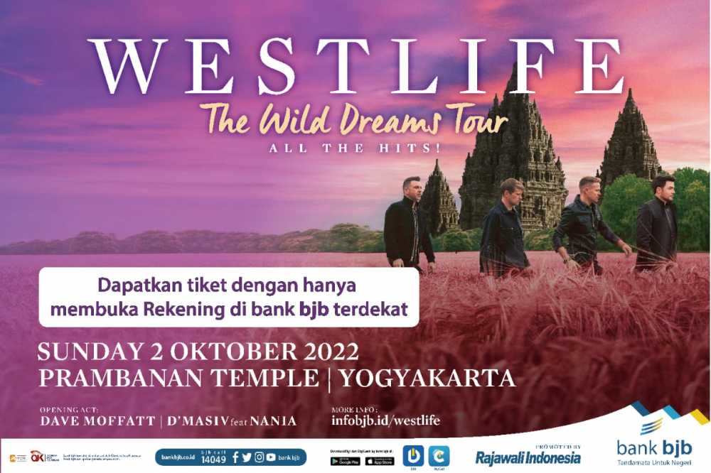 bank bjb Manjakan Nasabah dengan Konser Westlife The Wild Dreams Tour 2022